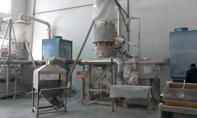 河北雄縣PVC混料機、擠出機除塵系統除塵器已交付使用